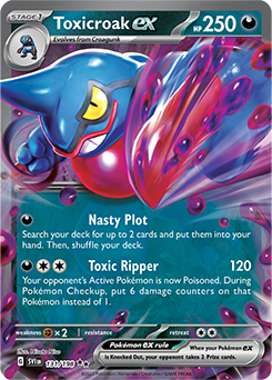Toxicroak ex 131/198 Pokémon card from Scarlet & Violet for sale at best price