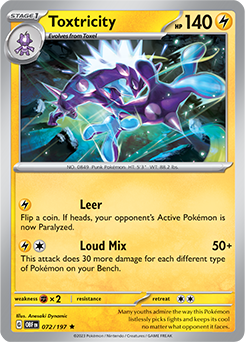 Toxtricity 72/197 Pokémon card from Obsidian Flames for sale at best price