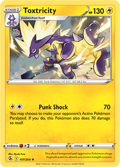 Toxtricity 107/264 Pokémon card from Fusion Strike for sale at best price