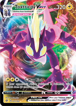 Toxtricity VMAX 71/192 Pokémon card from Rebel Clash for sale at best price
