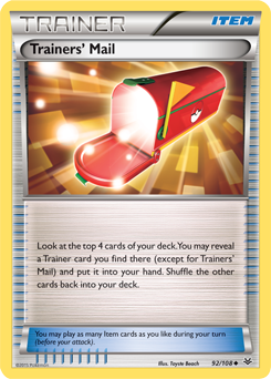 Trainers' Mail 92/108 Pokémon card from Roaring Skies for sale at best price