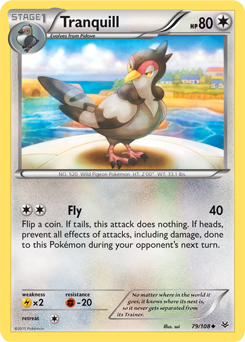 Tranquill 79/108 Pokémon card from Roaring Skies for sale at best price