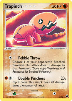 Trapinch 67/92 Pokémon card from Ex Legend Maker for sale at best price