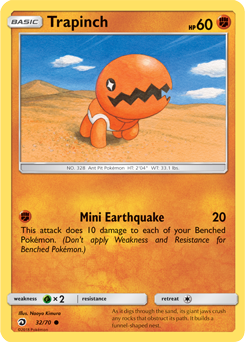 Trapinch 32/70 Pokémon card from Dragon Majesty for sale at best price