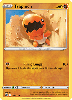 Trapinch 074/172 Pokémon card from Brilliant Stars for sale at best price