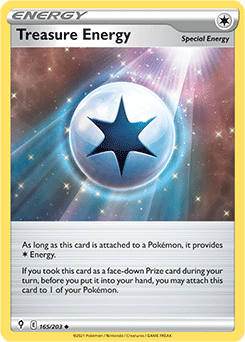Treasure Energy 165/203 Pokémon card from Evolving Skies for sale at best price