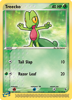 Treecko 76/109 Pokémon card from Ex Ruby & Sapphire for sale at best price