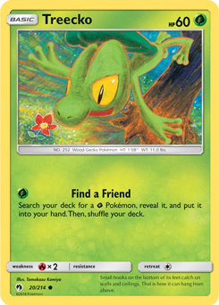 Treecko 20/214 Pokémon card from Lost Thunder for sale at best price