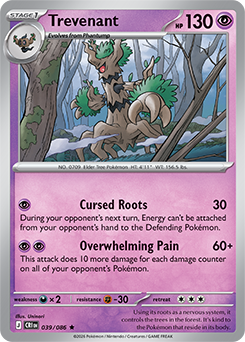 Trevenant 39/86 Pokémon card from Chaos Rising for sale at best price