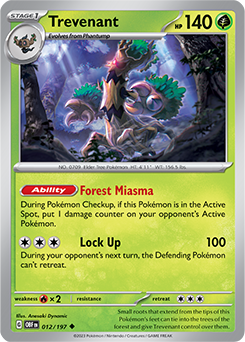 Trevenant 12/197 Pokémon card from Obsidian Flames for sale at best price