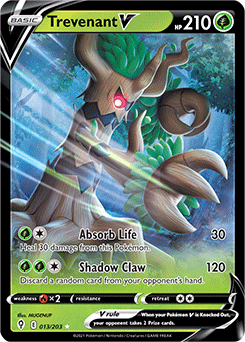 Trevenant V 13/203 Pokémon card from Evolving Skies for sale at best price