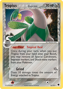 Tropius 23/101 Pokémon card from Ex Dragon Frontiers for sale at best price