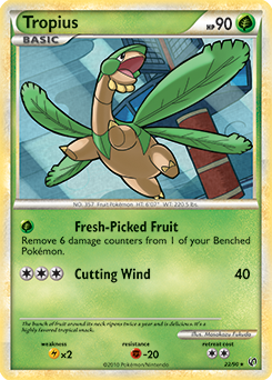 Tropius 22/90 Pokémon card from Undaunted for sale at best price