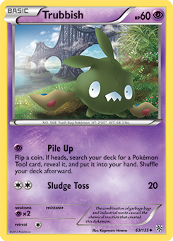 Trubbish 63/135 Pokémon card from Plasma Storm for sale at best price
