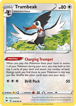 Trumbeak 144/185 Pokémon card from Vivid Voltage for sale at best price