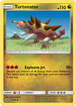 Turtonator 50/70 Pokémon card from Dragon Majesty for sale at best price