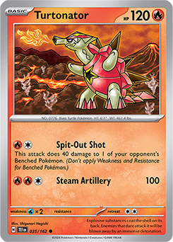 Turtonator 35/162 Pokémon card from Temporal Forces for sale at best price