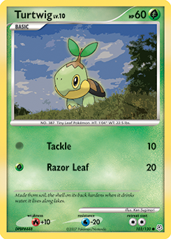 Turtwig 103/130 Pokémon card from Diamond & Pearl for sale at best price