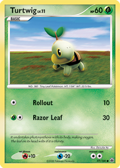 Turtwig 77/100 Pokémon card from Majestic Dawn for sale at best price