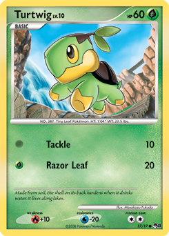 Carte Pokémon Turtwig 17/17 de la série POP 8 en vente au meilleur prix