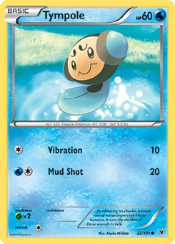 Common Pokémon card Tympole 22/101 from Noble Victories expansion