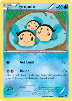 Common Pokémon card Tympole 33/122 from Breakpoint expansion