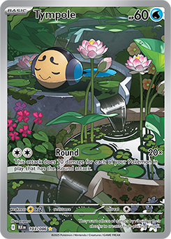 Illustration rare Pokémon card Tympole 103/86 from Black Bolt expansion