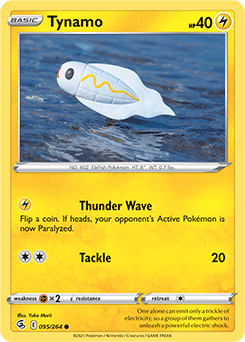 Tynamo 95/264 Pokémon card from Fusion Strike for sale at best price