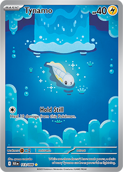 Illustration rare Pokémon card Tynamo 113/86 from Black Bolt expansion