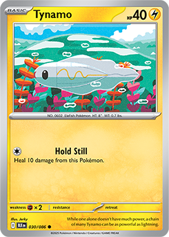 Common Pokémon card Tynamo 30/86 from Black Bolt expansion