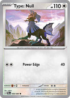 Type: Null 69/84 Pokémon card from Pitch Black for sale at best price