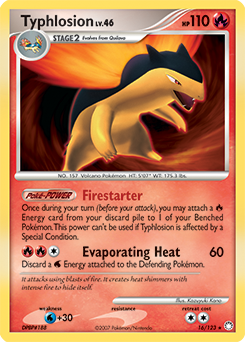 Typhlosion 16/123 Pokémon card from Mysterious Treasures for sale at best price