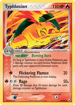 Carte Pokémon Typhlosion 17/115 de la série Ex Forces Cachées en vente au meilleur prix