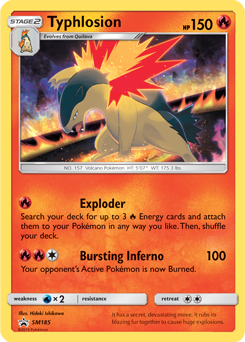 Typhlosion SM185 Pokémon card from Sun and Moon Promos for sale at best price