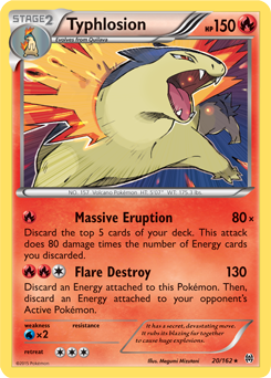 Typhlosion 20/162 Pokémon card from Breakthrough for sale at best price