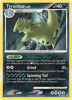 Tyranitar 30/100 Pokémon card from Stormfront for sale at best price