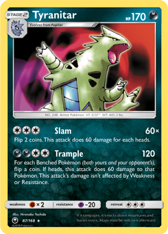 Tyranitar 87/168 Pokémon card from Celestial Storm for sale at best price