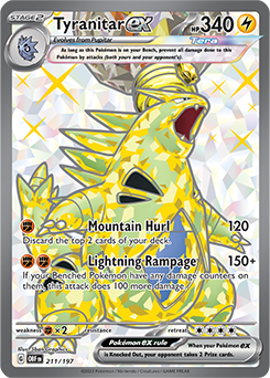 Tyranitar ex 211/197 Pokémon card from Obsidian Flames for sale at best price