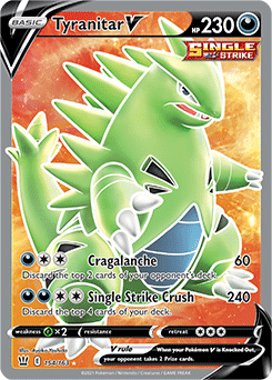 Tyranitar V 154/163 Pokémon card from Battle Styles for sale at best price