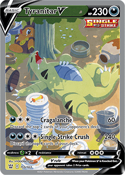 Tyranitar V 155/163 Pokémon card from Battle Styles for sale at best price