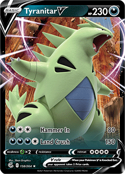 Tyranitar V 158/264 Pokémon card from Fusion Strike for sale at best price
