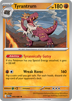 Tyrantrum 45/88 Pokémon card from Perfect Order for sale at best price