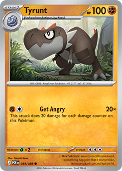Tyrunt 44/88 Pokémon card from Perfect Order for sale at best price