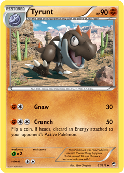 Tyrunt 61/111 Pokémon card from Furious Fists for sale at best price