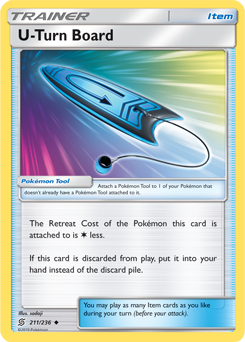 U-Turn Board 211/236 Pokémon card from Unified Minds for sale at best price