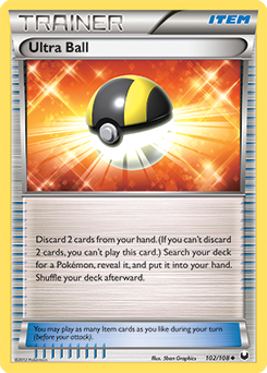 Ultra Ball 102/108 Pokémon card from Dark Explorers for sale at best price