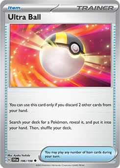 Uncommon Pokémon card Ultra Ball 196/198 from Scarlet & Violet expansion