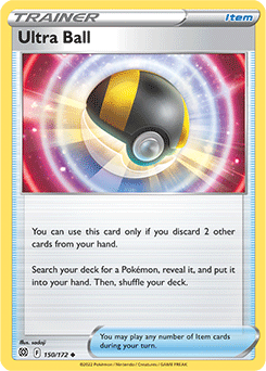 Ultra Ball 150/172 Pokémon card from Brilliant Stars for sale at best price