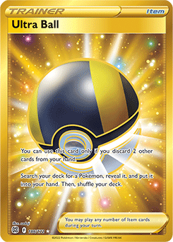 Ultra Ball 186/172 Pokémon card from Brilliant Stars for sale at best price