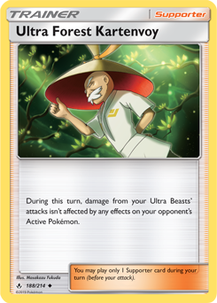 Uncommon Pokémon card Ultra Forest Kartenvoy 188/214 from Unbroken Bonds expansion
